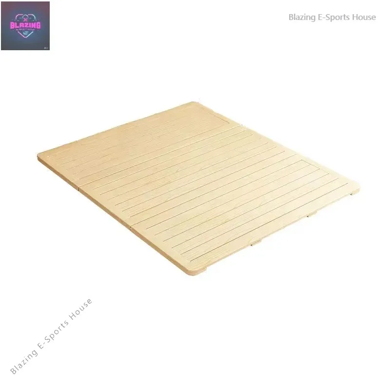 Solid wood hard bed board Wooden board 1.5m gasket row skeleton 1.8 folding pine hard mattress 0.6m waist protection spine