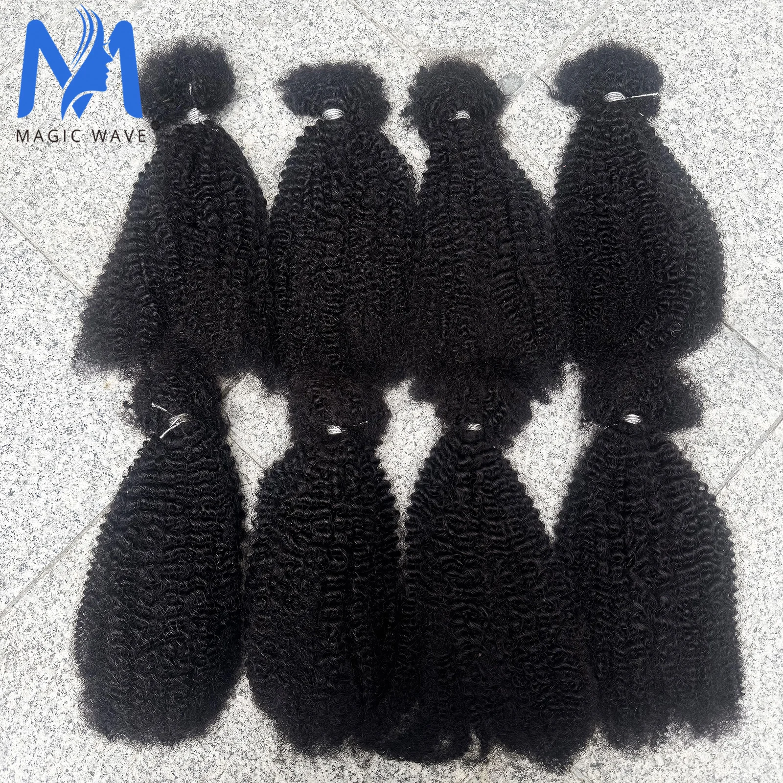 30g/Pack Afro Kinky Curly Brazilian Human Hair Bulk for Braiding Dreadlock Extension for Women 100% Human Hair No Weft Bundles
