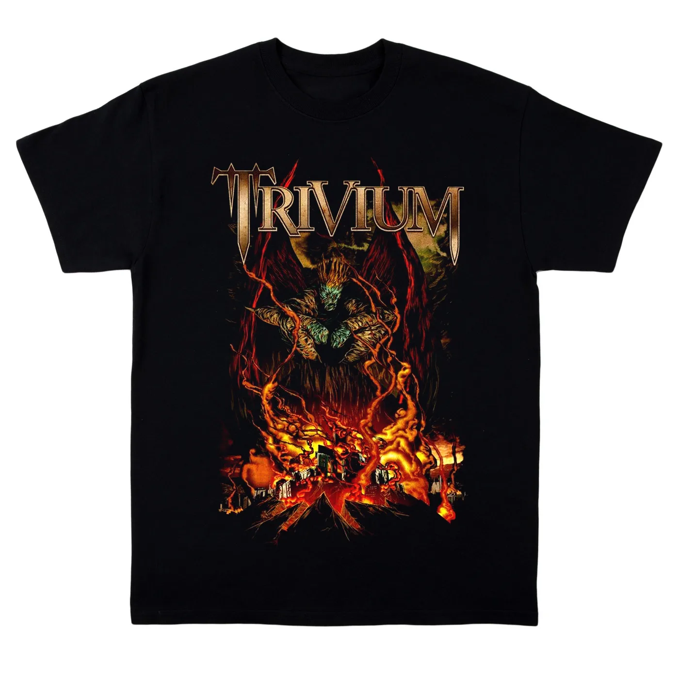 Vtg Metal Band Tour Trivium Band T Shirt For Fans Cotton Full Size Unisex PP774