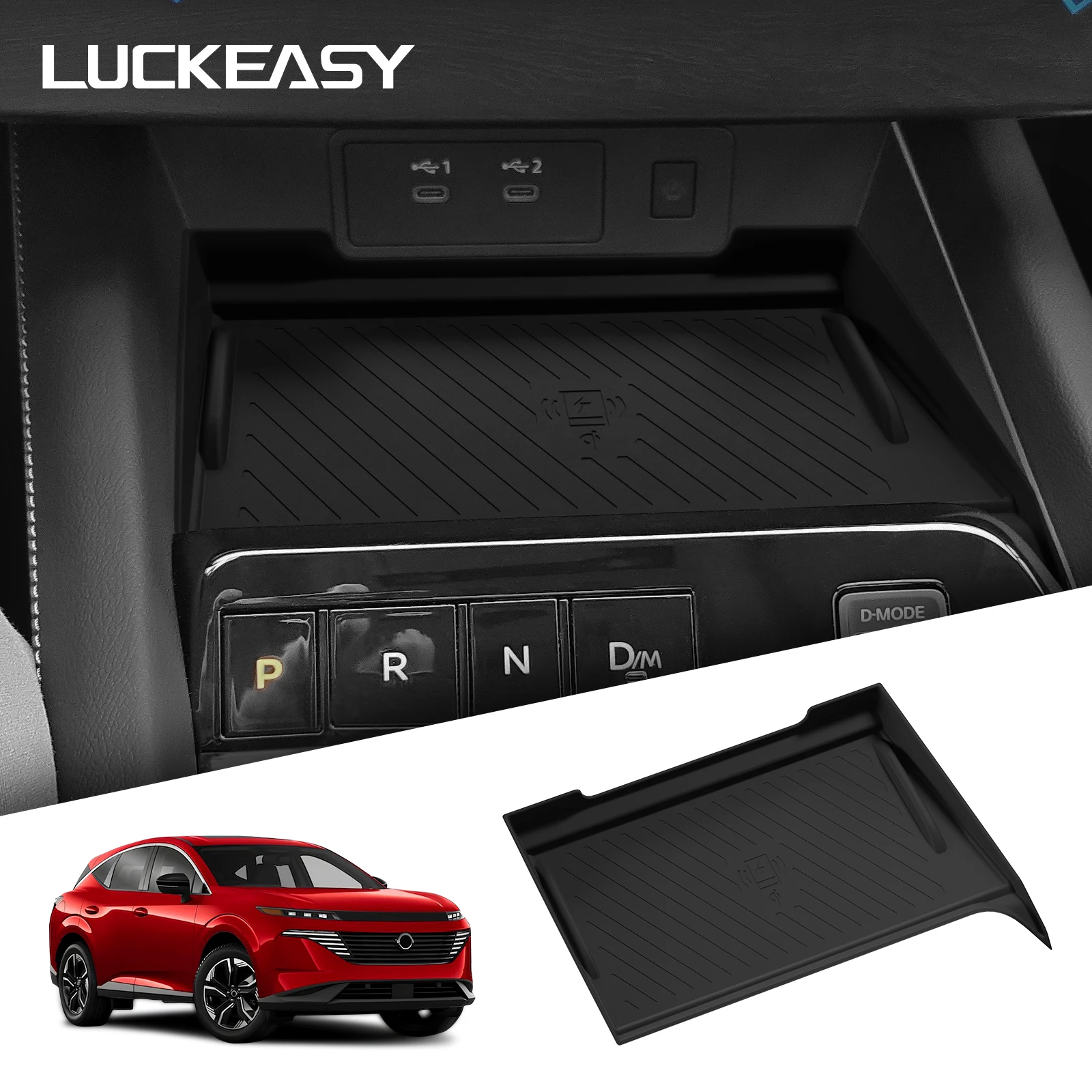 

for Nissan MURANO 2025 Wireless Charging Pad Interior Accessories Non-slip Pad Car Phone Charger Mat Protective Mat