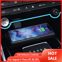 Wireless charging pad for Jaguar F Pace XE XF X260 XFL phone charger fast charge adapter mobile holder car Accessories interior