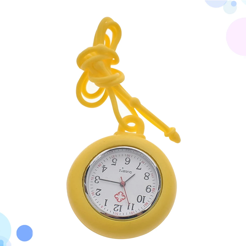 Подвесные карманные часы для медсестер, легкий прочный силиконовый материал, часы-брелок для медсестры, портативное медицинское отслеживание для медсестры