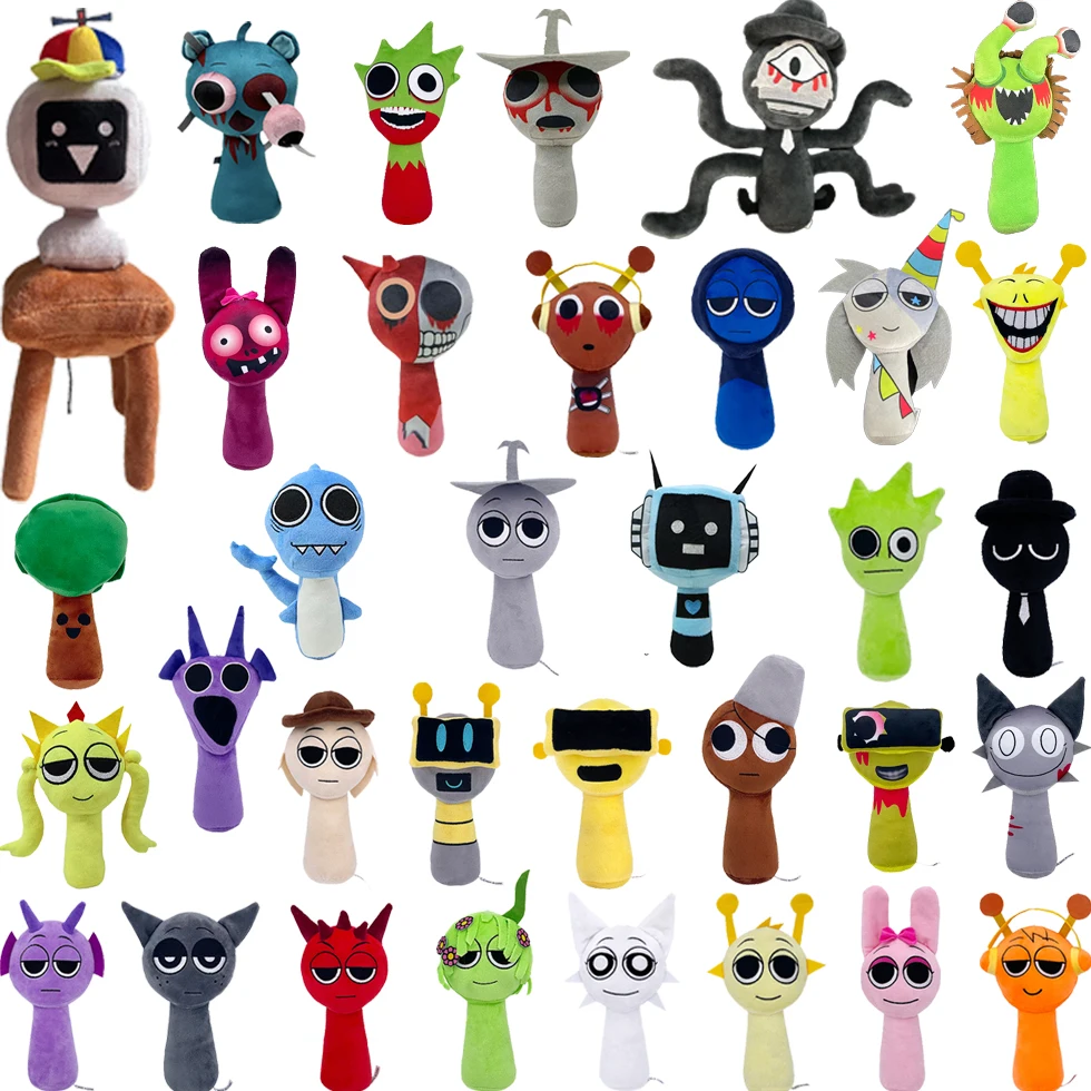 39styles Sprunki Plush Toys Sprunki Incredibox Plush Doll Sprunki Game Pillow Kids Birthday Gifts Stuffed Dolls Christmas Gift