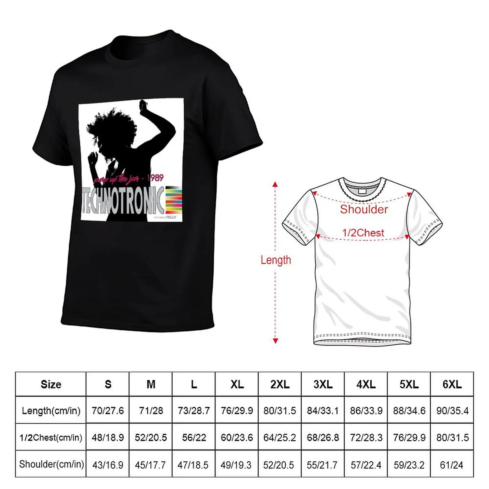 Technotronic T-Shirt man t shirt luxury funny t shirts cotton T-Shirt