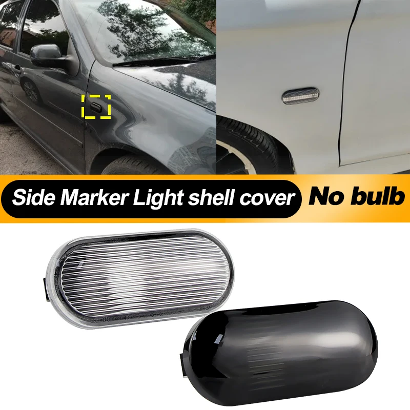2X Side Marker Turn Signal Light shell no bulb For VW Transporter T5 Amarok Golf 3 4 MK3 MK4 Passat 3BG Polo 6N 9N Bora Vento