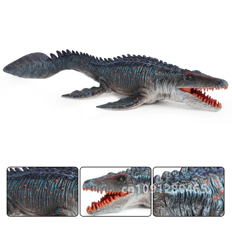 Simulazione calda Dinosauro Realistico Mosasaurus Action Figures Animali marini Collezione di modelli Giocattolo educativo per bambini