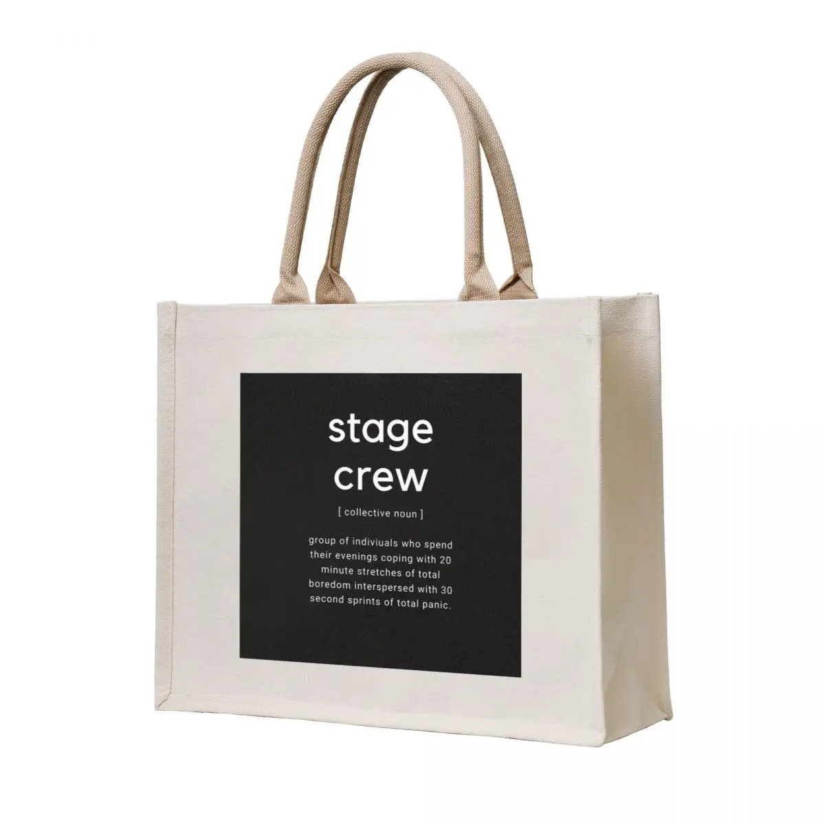 

Stage Crew Dictionary Definition Tote Bag reusable shopping bags women bag Women's handbag