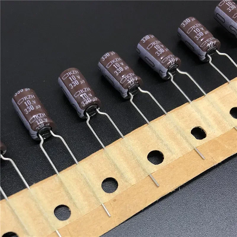 

10Pcs 330uF 10V NCC KZH Series 6.3x11mm Low ESR Low Impedance 10V330uF Aluminum Electrolytic Capacitor