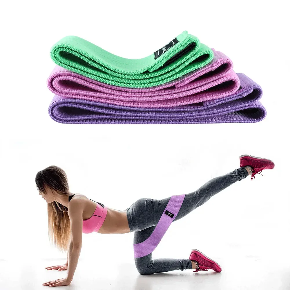 1PCS Unisex Fitness Elastic Band for Sports Legs Thigh Glutes Butt Squat 3 Levels Resistance Gym Bands For Wide Workout Exercise