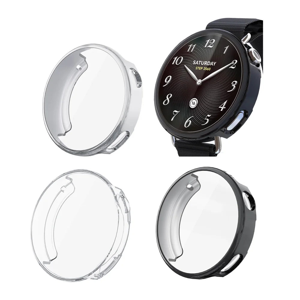 

1x мягкий защитный чехол из ТПУ для Xiaomi Watch S4 41 мм, защитный чехол для кожи