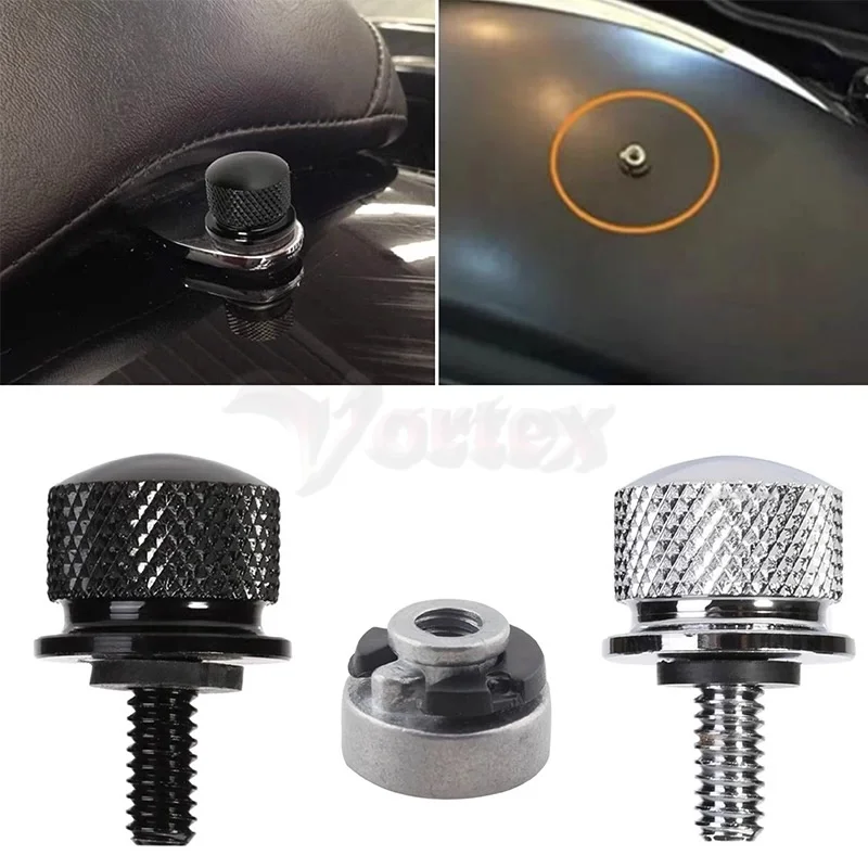 

1/4"-20 Rear Fender Seat Bolt Nut Motorcycles Mount Screw Kit For Harley Softail FL Sportster 1200 Street Bob Electra Glide Dyna