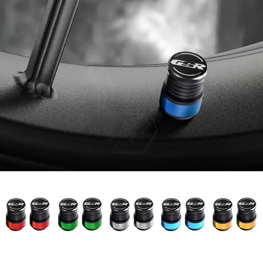 For Suzuki GSR 150 250 400 600 750 Rim Motorcycle Accessories Wheel Tire Valve Caps Covers decoration