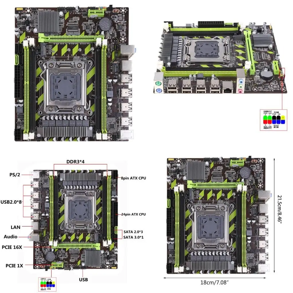 

A52B X79G for M.2 Motherboard USB 2.0 Motherboard LGA 2011 Socket 4 X D