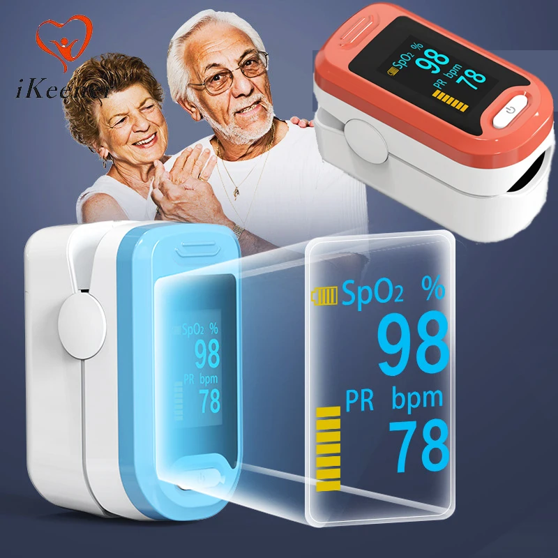 Finger-Oximeter Digitaler Fingerspitzen-Clip Pulsoximeter Blutsauerstoffsättigungs-Messgerät OLED SPO2 PR Herzfrequenz-Monitor Gesundheitspflege