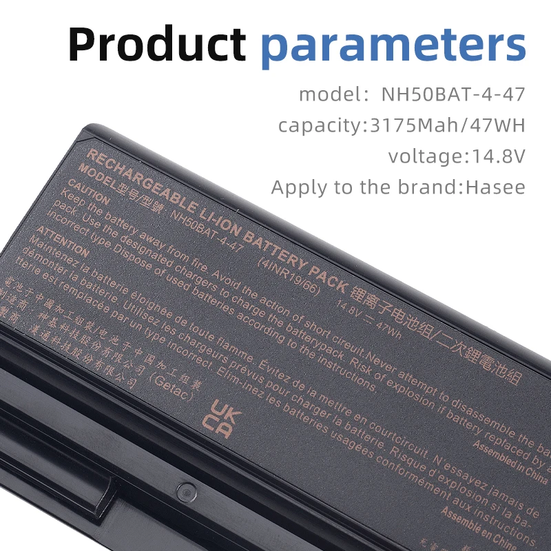 Imagem -05 - Suozhan Nh50bat4 Bateria para Clevo Nh70raq Nh55edq Nh50ra Nh55rcq Nh58rdq Nh70rhq Nh58rcq para Machenike T58 para Sager Np6875