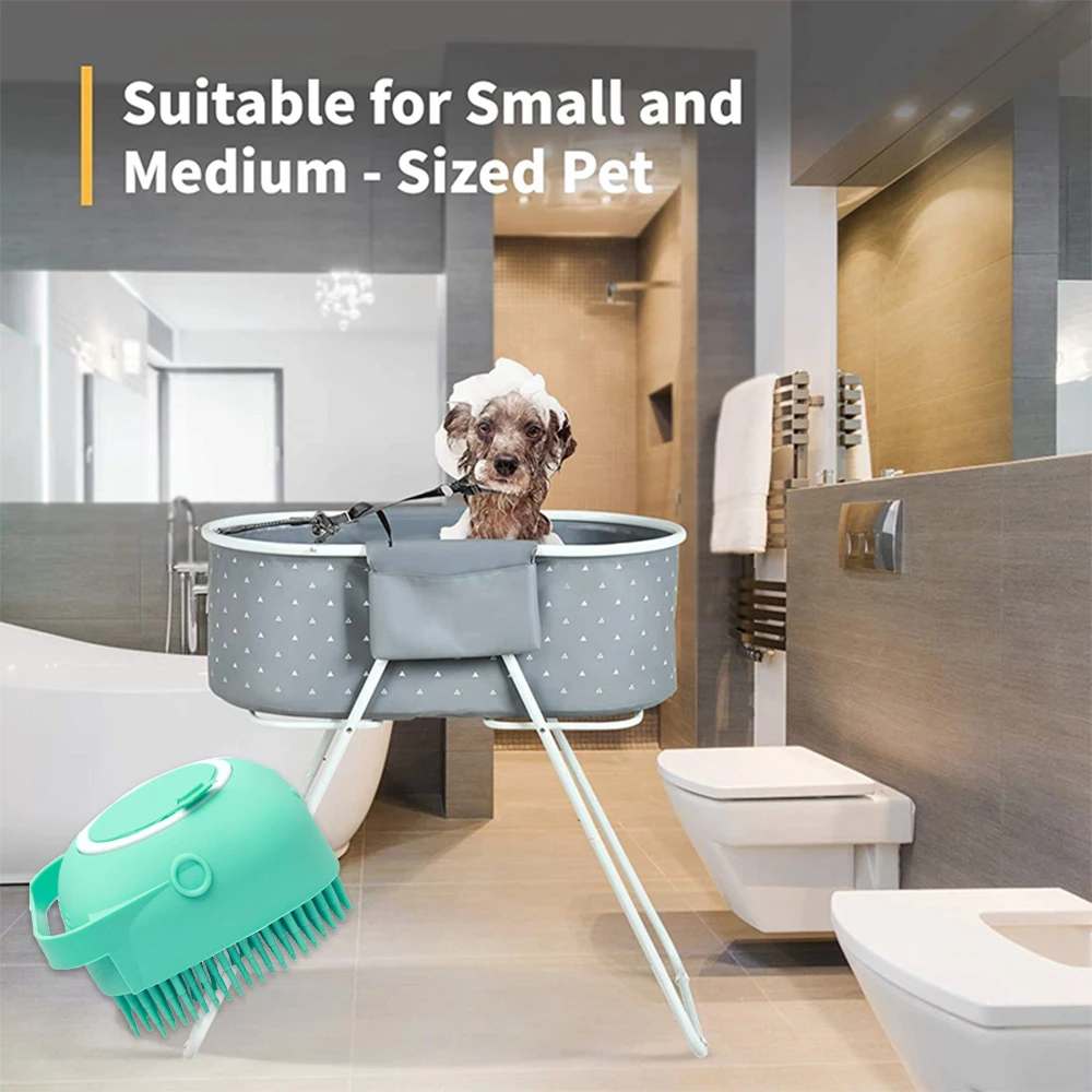 Pet Bathing Set High-quality Cat and Dog Bath Tub with Bath Brush Keep Pets Clean Pet Products ES Warehouse Shipping