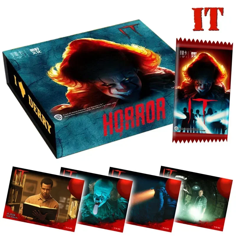 

Horror Movie IT Series Peripheral Collection Cards Pack Pennywise Character TCG Game Playing Board Card Children Birthday Gifts