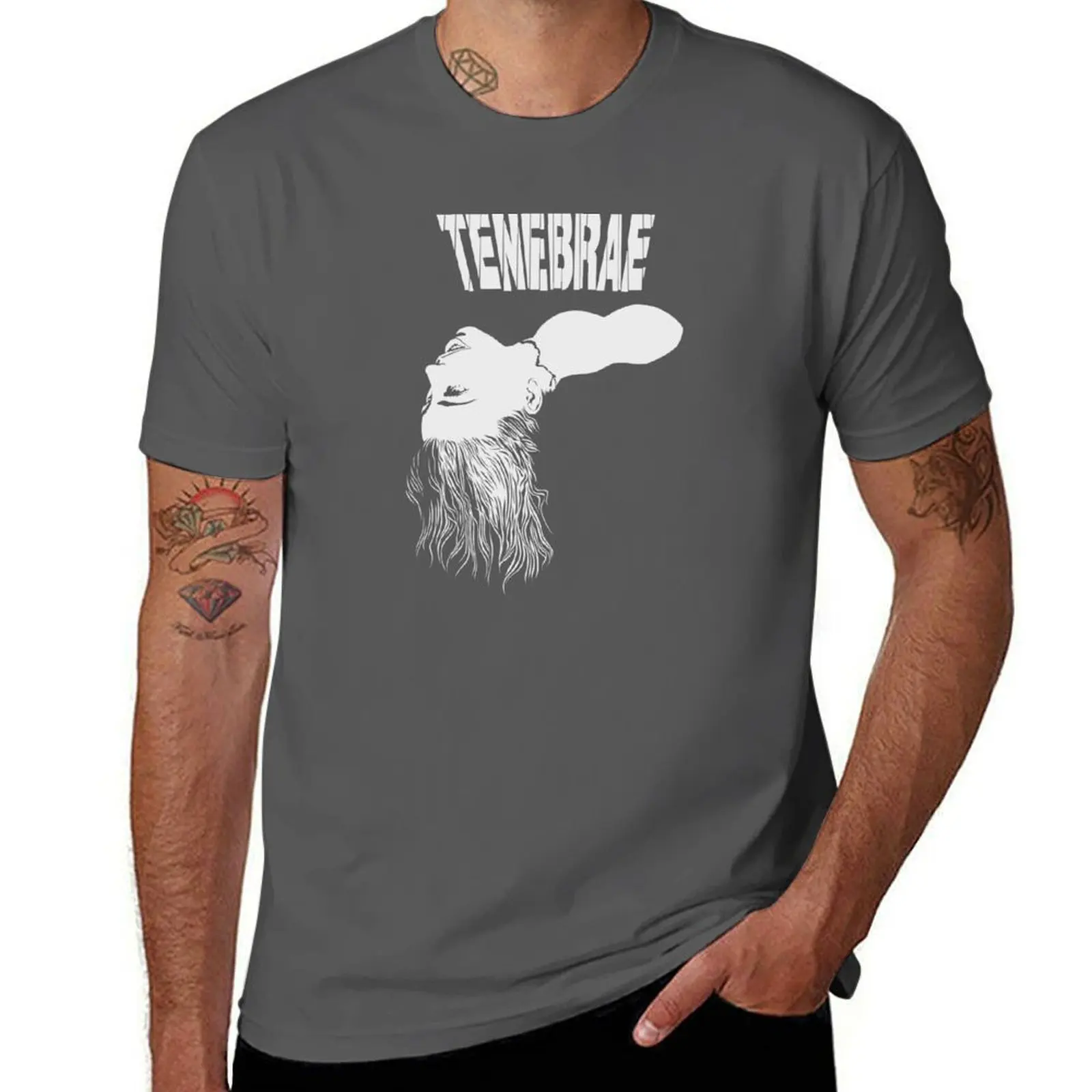

Dario Argento Tenebrae white T-Shirt Sports Casual Short Sleeve Cotton Tee