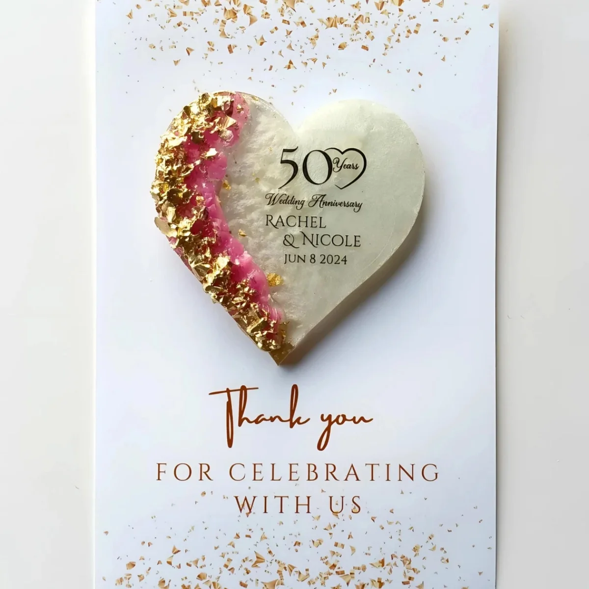 

10 шт., сувениры на годовщину свадьбы для гостей, свадебный магнит, подарочные карты, подарок на день рождения, магнит для гостей свадьбы, подарок на свадьбу r