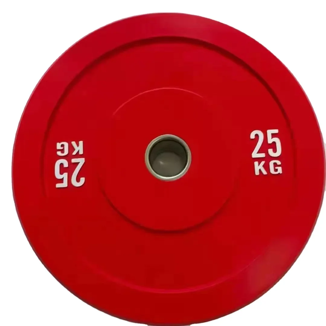 New Product Wholesales Gym Workout Barbell Weight Lifting Discs Competition Barbell Weight Plates KG Rubber Bumper Plates