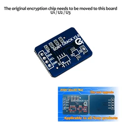 QK0825A CRACK V3.0 for SONY LCD TV Repair red light blinking 5 times (original encryption chip needs to be moved to this board