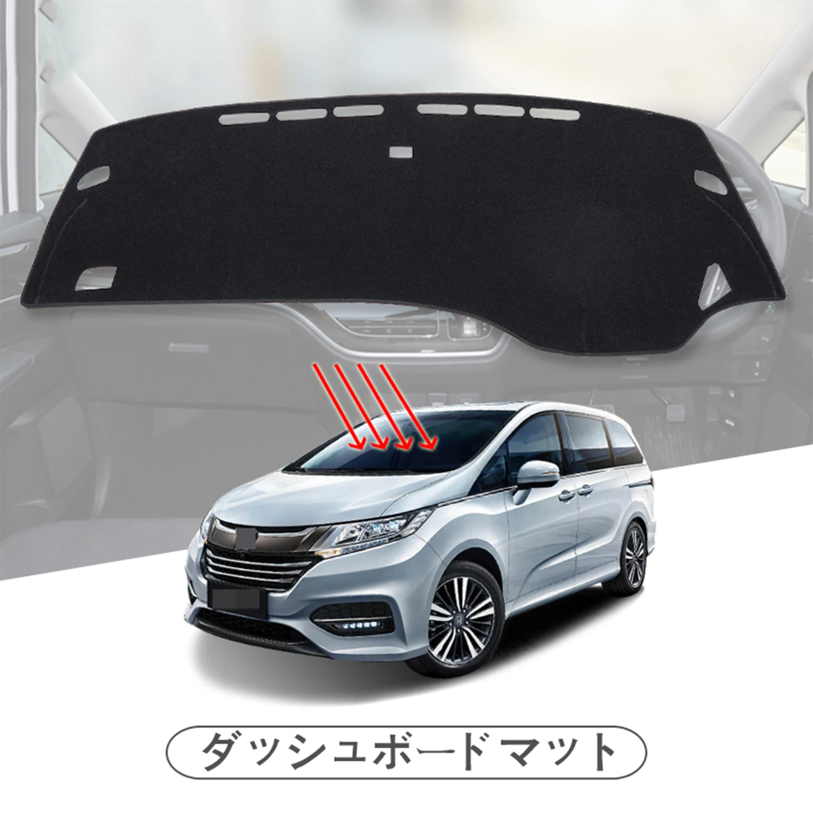 

for Honda Odyssey 2014-2019 Car Dashboard Mat Sunshade Protective Carpet Dash Mat Dashmat Accessories