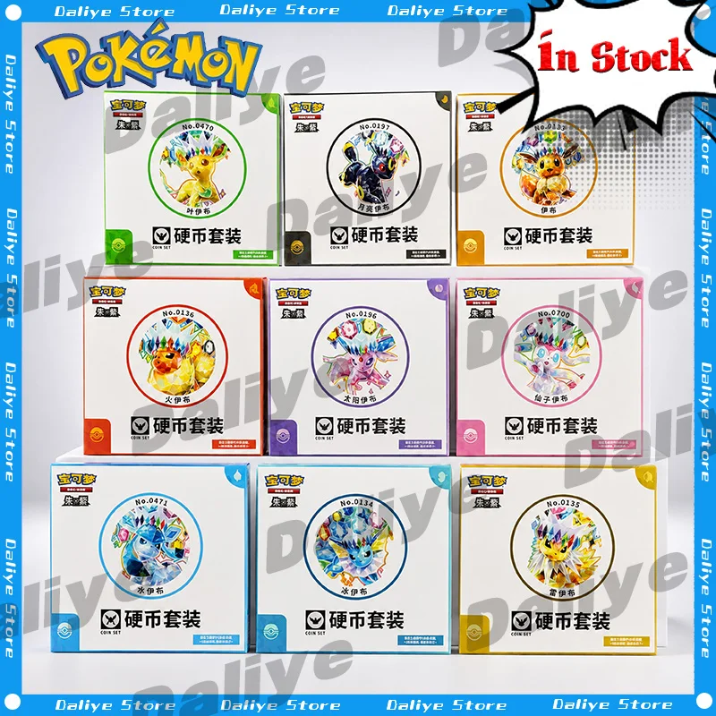 Neue 100% Original Pokemon Eevee Münzen Zufällig SV17.5 Scarlet&Violet Pokemon Münze Vereinfachtes Chinesisch Pokemon TCG CSV9.5C Geschenke