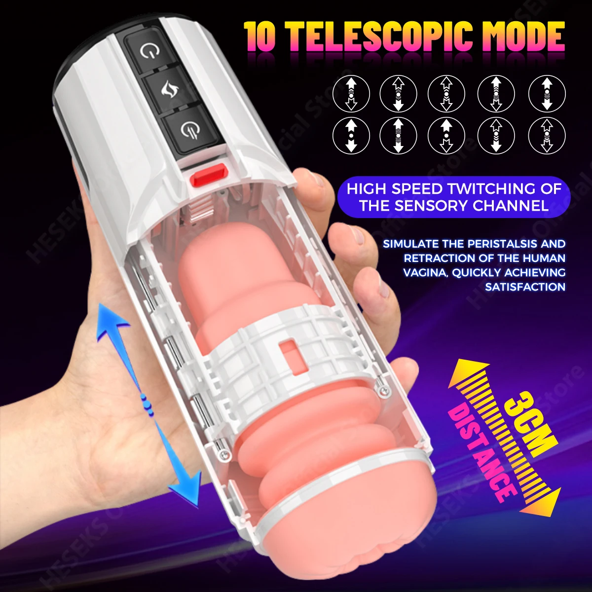 5D Flesh Telescopic Automatic Mastubator Heating Real Voice Oral Masturbator Blowjob Machine Vagina Sex Toy for Men 18+