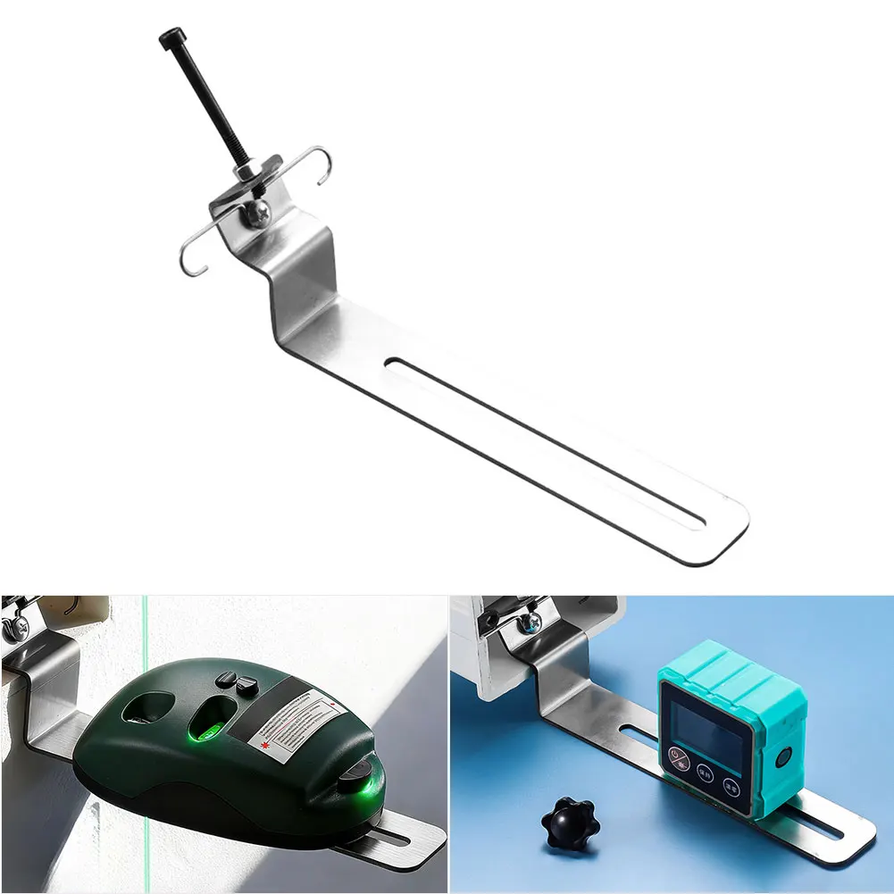 Stainless Steel Level Bracket with Non Drilling Installation and Vibration Resistant Spring Lock for Secure Holding