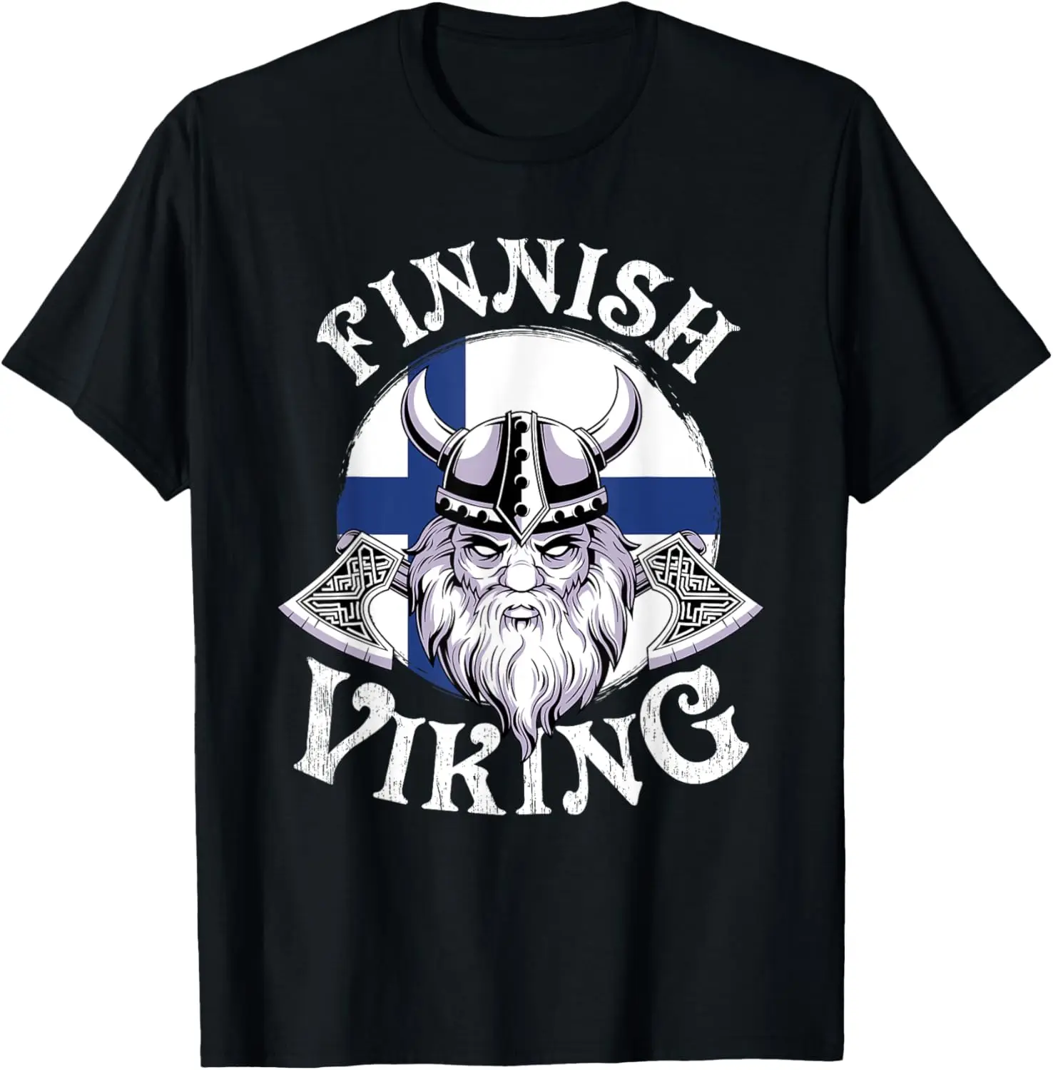 Finnish Viking Funny Finland Flag Norse Vikings Lover Outfit T-Shirt