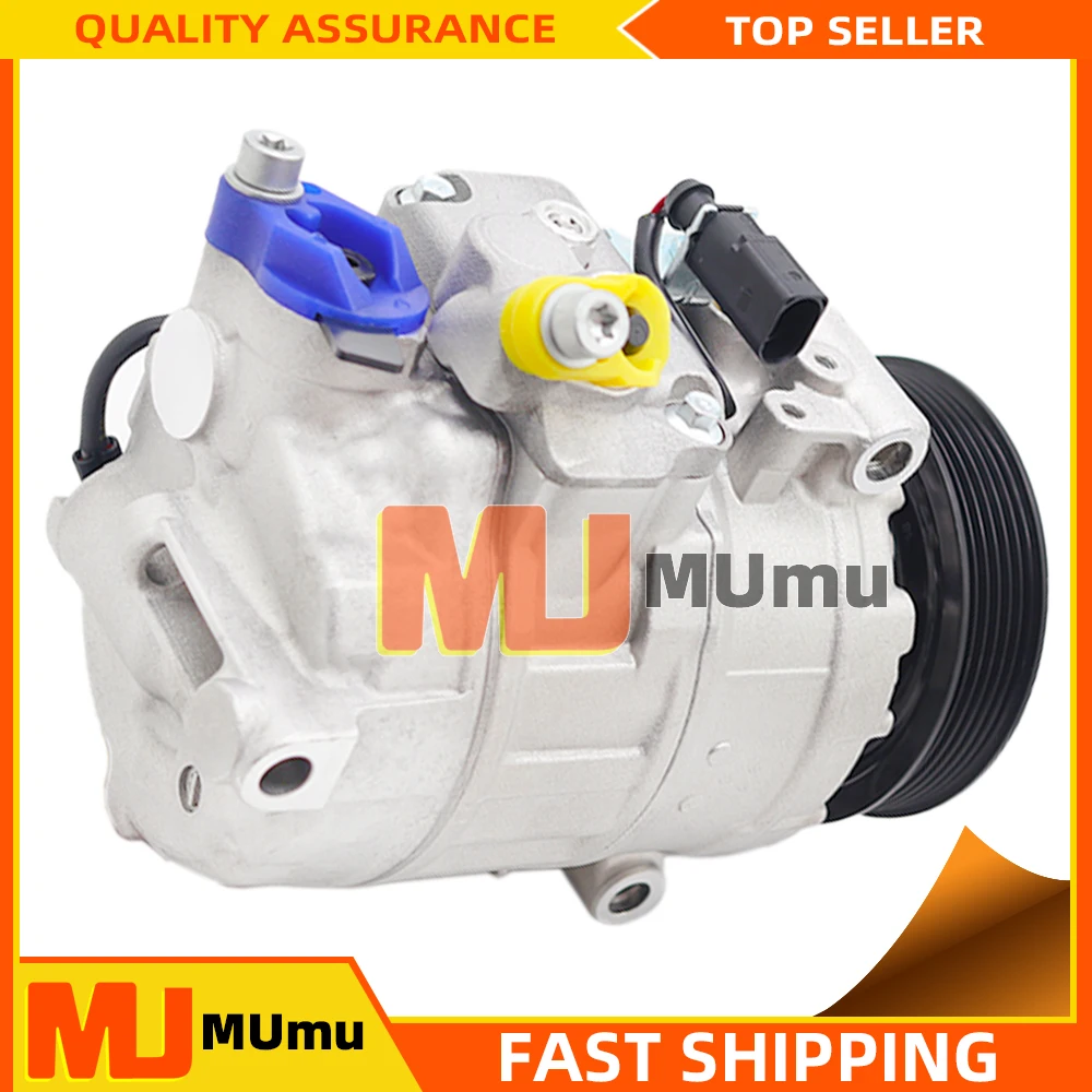 7SEU17C Air Conditioning AC Compressor For VW AMAROK MULTIVAN RANSPORTER CARAVELLE Bus 2.0 7E0820803 7E0820803F