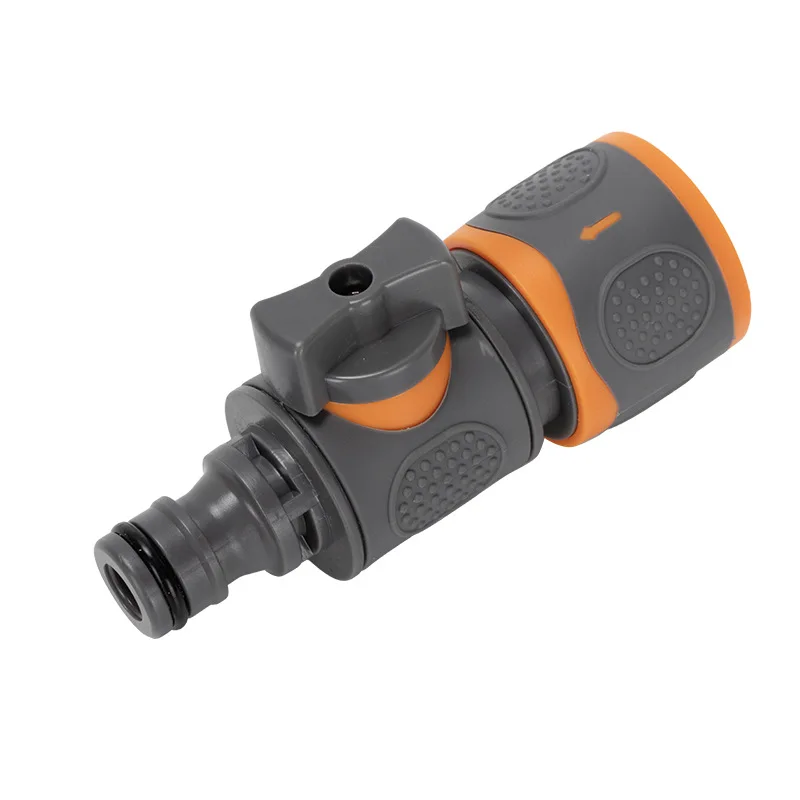 1set Quick Connect Garden Hose Adapter with Shut-Off Valve Universal Fit for 1/4