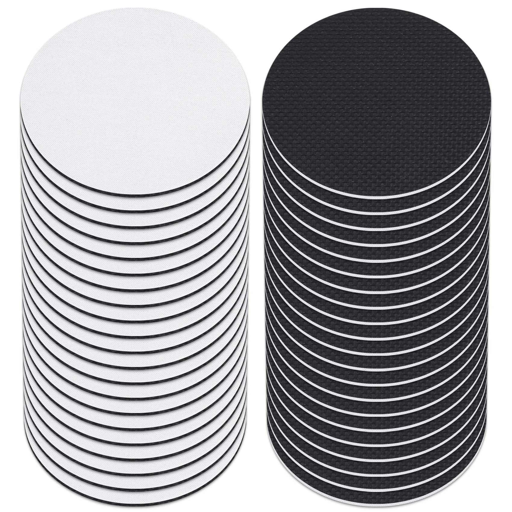 New Round Sublimation Blank Coaster Sublimation Blank Coaster Sublimation Heat Transfer Coaster Hot Pressed Coaster 42Pcs