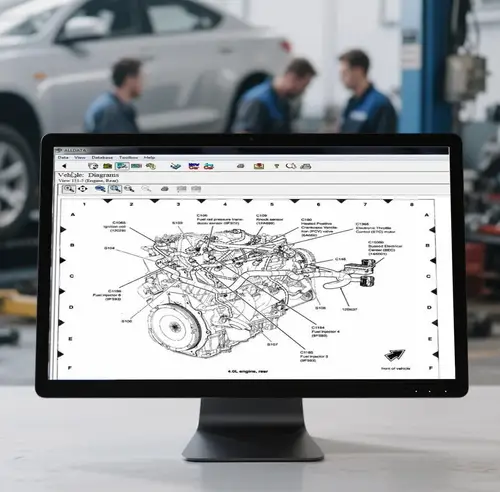 Imagen 2 del producto 2025 Venta caliente ALLDATA 10,53 Software de reparación automotriz accesorios de coche herramienta de diagnóstico con diagramas de cableado para reparación de automóviles