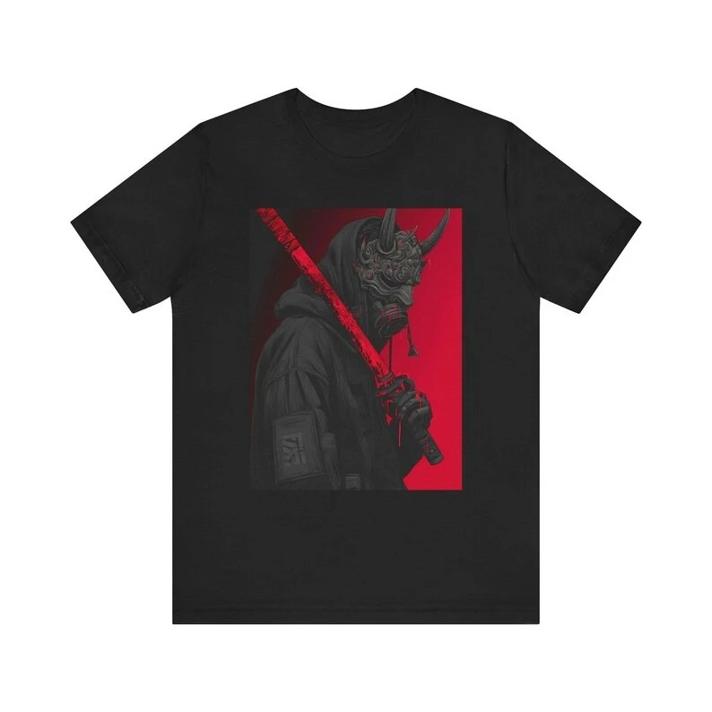 Fierce Samurai Graphic Tee, Unisex T-Shirt, Cool Streetwear, Anime Inspired Shirt, Gift for Him/Her, Unique Fashion