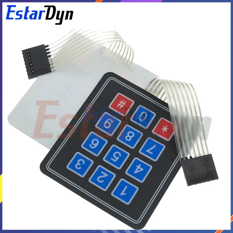 4 12 16 20 Key Button Membrane Switch 1x4 3x4 4x4 4x5 Keys Matrix Array Keyboard Keypad Control Panel DIY Kit For Arduino