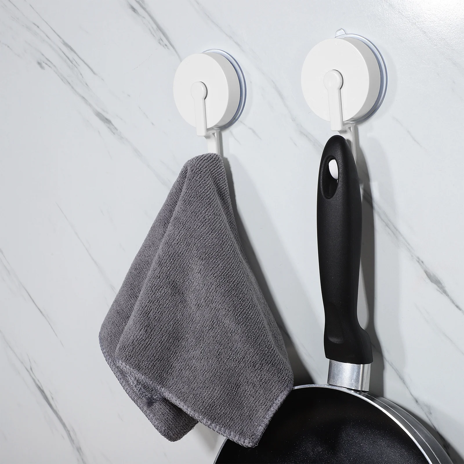 

4Pcs Rotating Suction Cup Hooks Heavy Duty Wall Mount Bathroom Shower Towel Organizer No Drill Needed Strong Hold Window Hooks