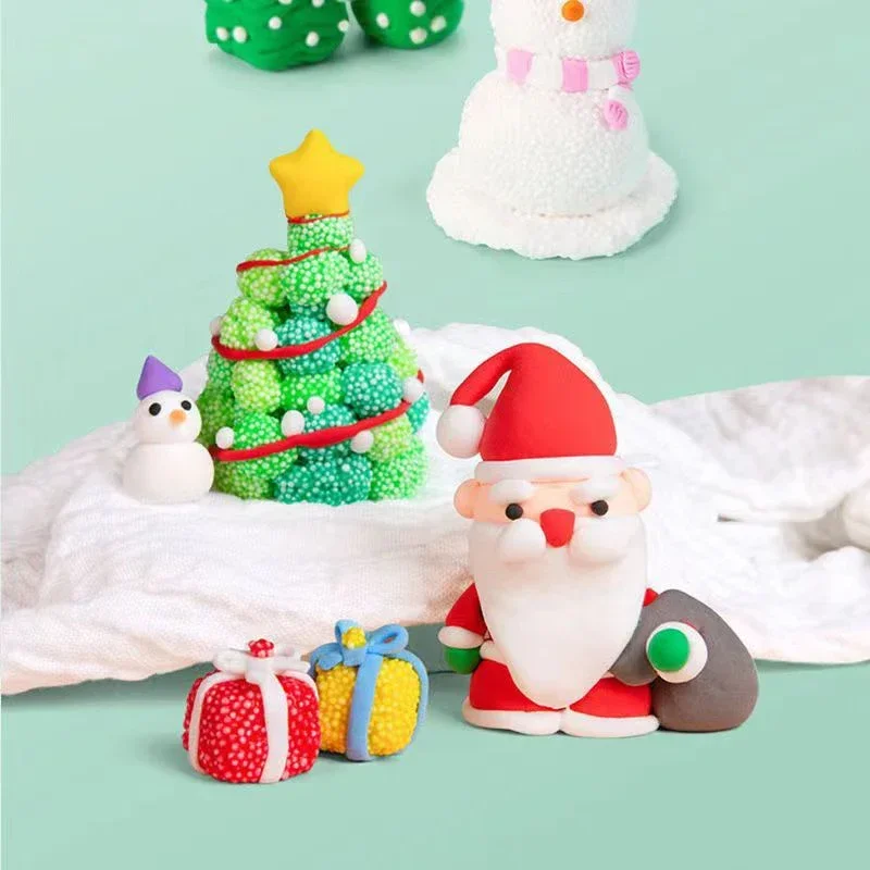 Air Dry Clay Moulding Craft Clay Set para crianças, brinquedo DIY, plasticina, cristal, colorido, ferramentas, presentes infantis