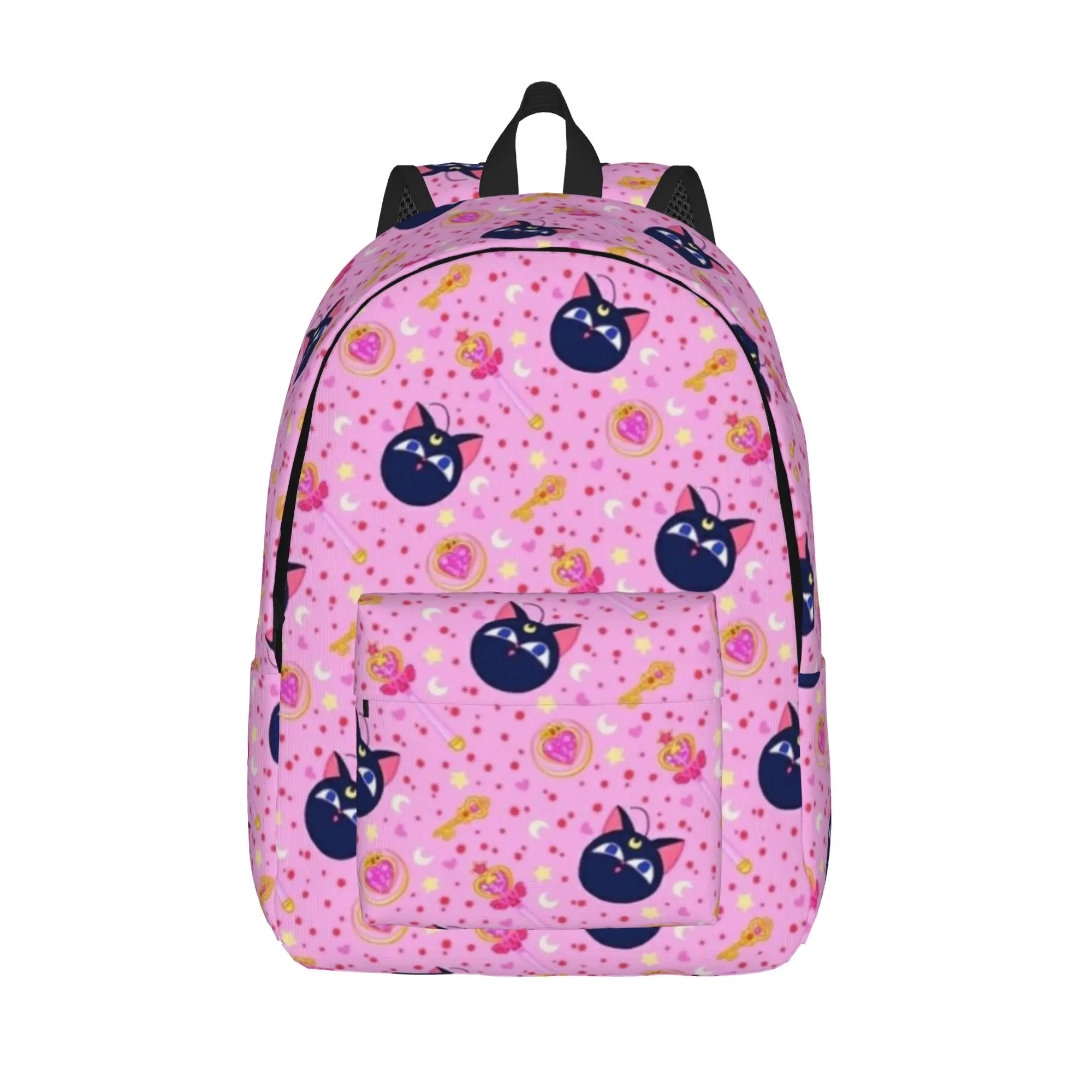 Sailors Moons Luna girls cats Classical Backpack Lightweight High School Work  Daypack for Men Women College Shoulder Bag