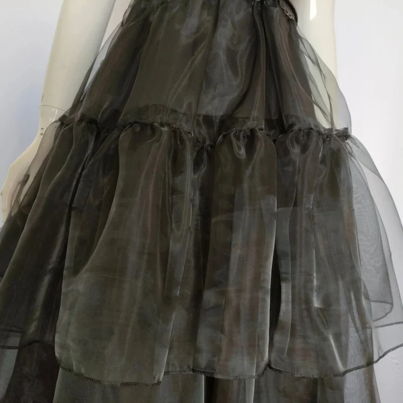 زي Bear's Home A Addams للهالوين للبالغين والأطفال، فساتين سوداء، ملابس لعب الأدوار، زي موحد مع Pe 2025 جديد