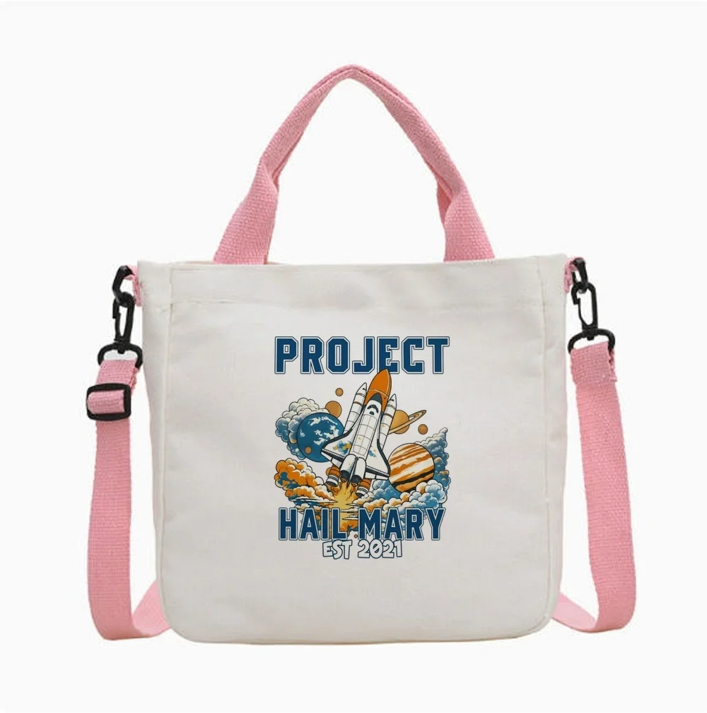 Project Hail Mary tote bag shoulder  canvas  shopper sac cabas reusable woman