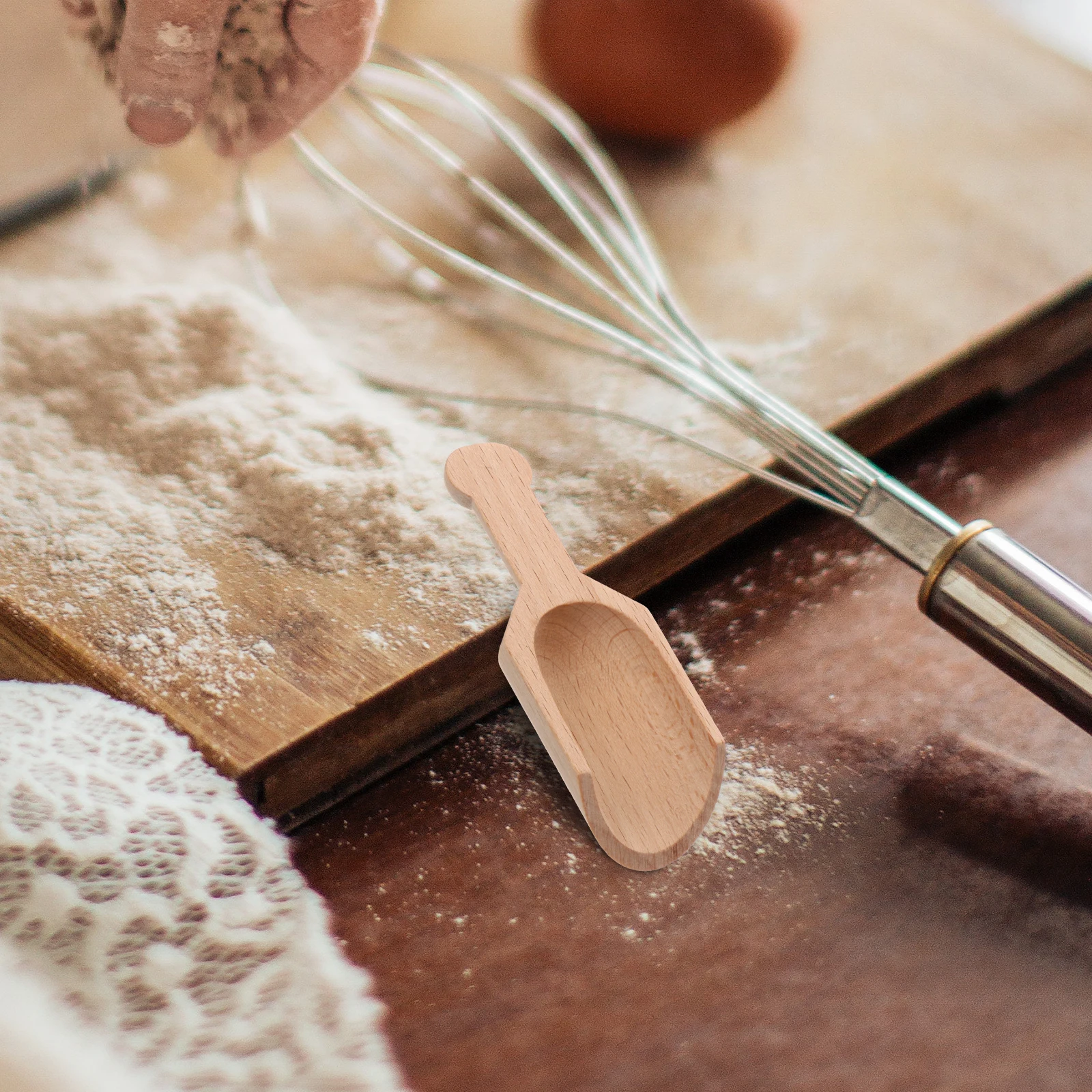 

5pcs Tea Leaf Salt Mini Wooden Spoons Powder Scoops Smooth Edge Kitchen Bar Wooden Salt Spoons Tools