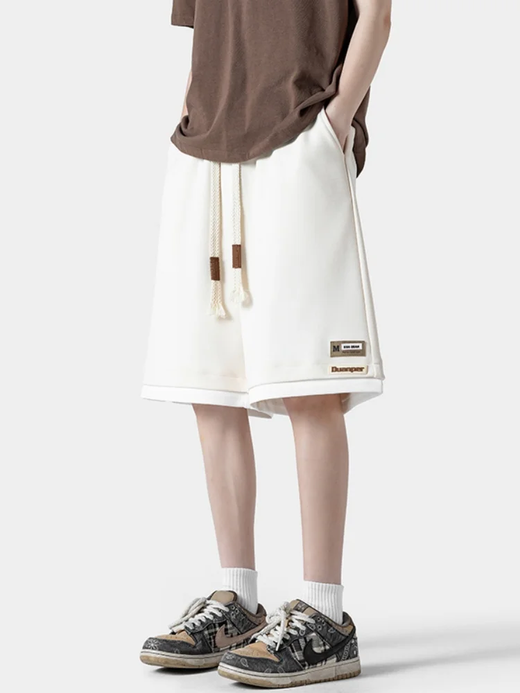 

Men's Summer Thin Casual Sports Baskeall orts Fake Two-Piece Loose Fit Comfortable Elastic Waist Breathable orts