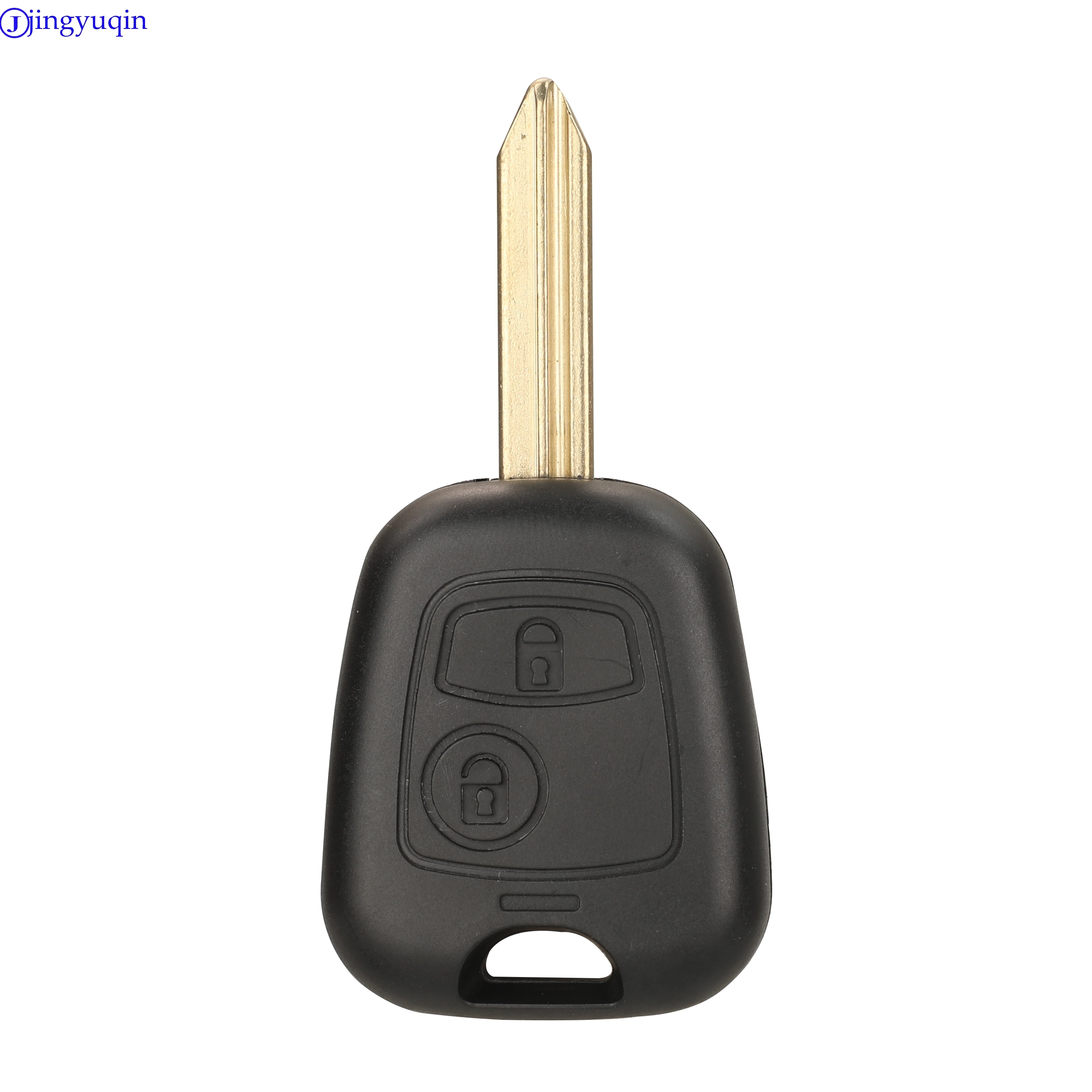 Jingyuqin Nieuwe 2 Knop Afstandsbediening Sleutelhanger Controller Voor PEUGEOT 107 206 Toyota Aygo Citroen C1 C3 433MHZ Met ID46/ID70 Chip