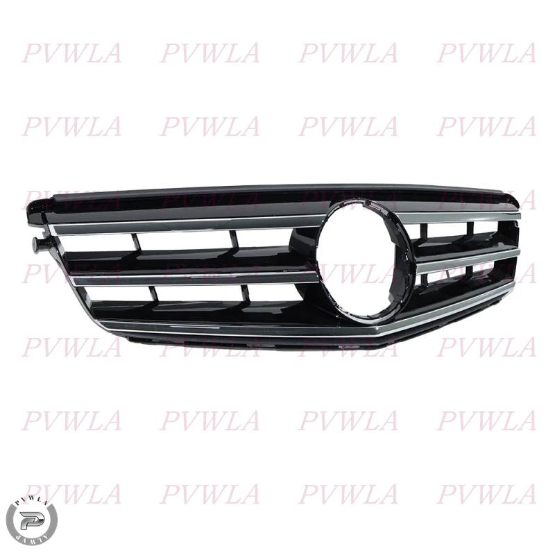 Chrome  Front Bumper Center Grille For Benz  W204 C250 C300 C350 2008 2009 2010 2011 2012 2013 2014 Cover Middle Net 2048800023 view 3