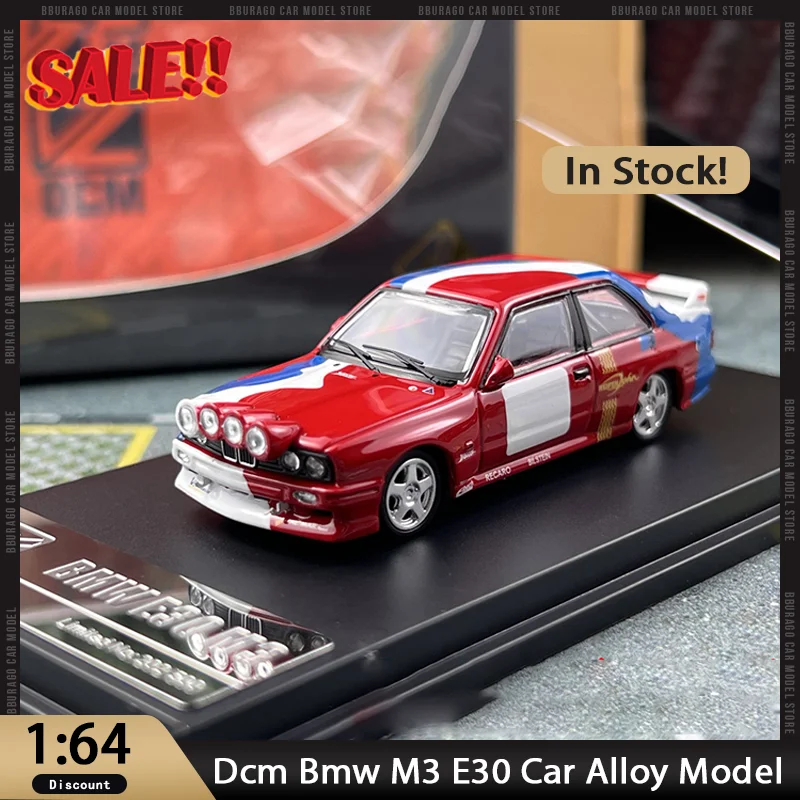 Новый в наличии Dcm 1:64 Bmw M3 E30 автомобильный сплав миниатюрный литой под давлением Bmw статические государственные украшения Премиум упаковка игрушки на заказ детский подарок