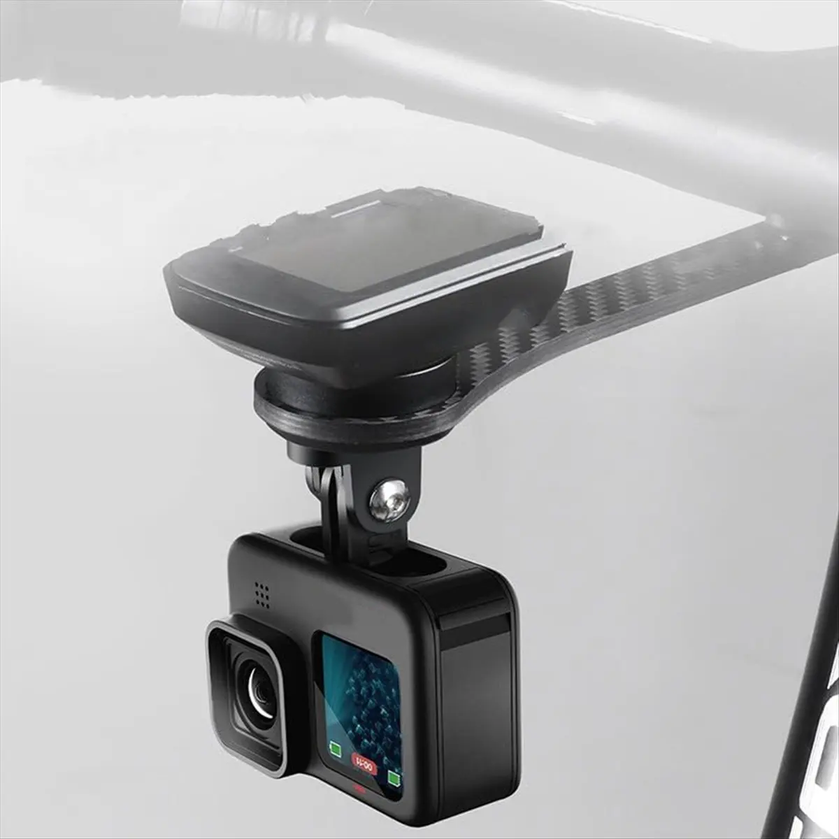Carbon Fiber Bicycle Handlebar Computer Holder Bicycle Speedometer Holder Handlebar Extender for