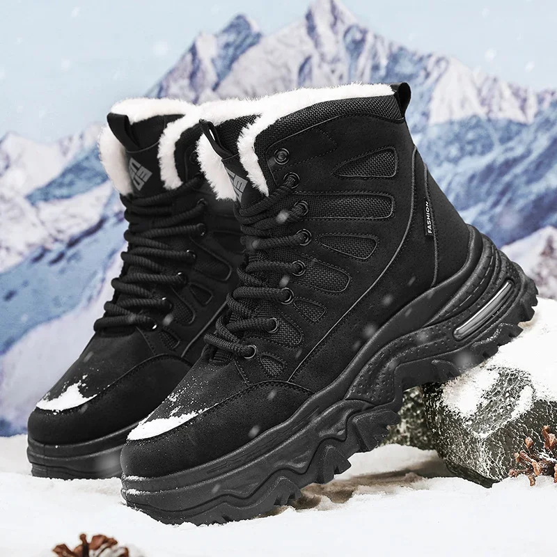 Classic Men Ankle Boots Mens Desert Casua Boots Outdoor Waterproof New Men Hiking Non-Slip Hard-Wearing Boots Work Safety Shoes image 3