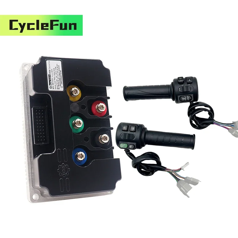 

FarDriver ND84680 V2 BLDC Controller 84V-100V 340A With Bluetooth And T08 Throttle For Electric Motorcycle Scooter Accessories