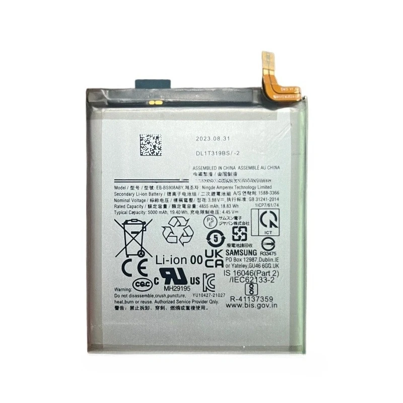 لسامسونج غالاكسي S22 الترا 5G S908 5000mAh EB-BS908ABY بطارية 2 قطعة